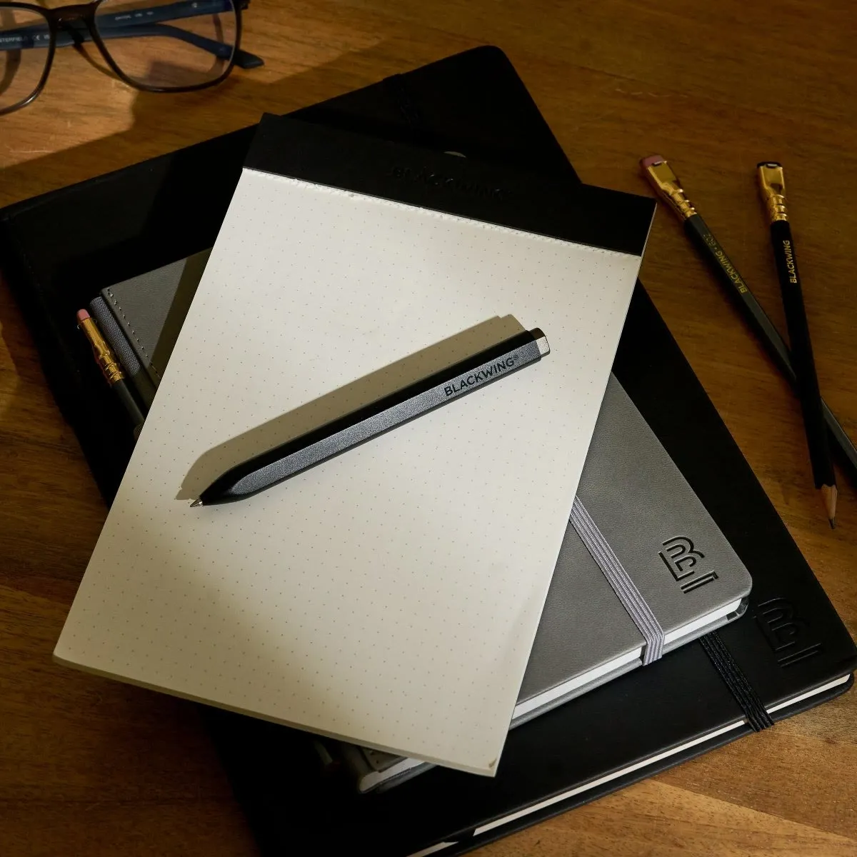 The Blackwing Pen on a writer’s desk.